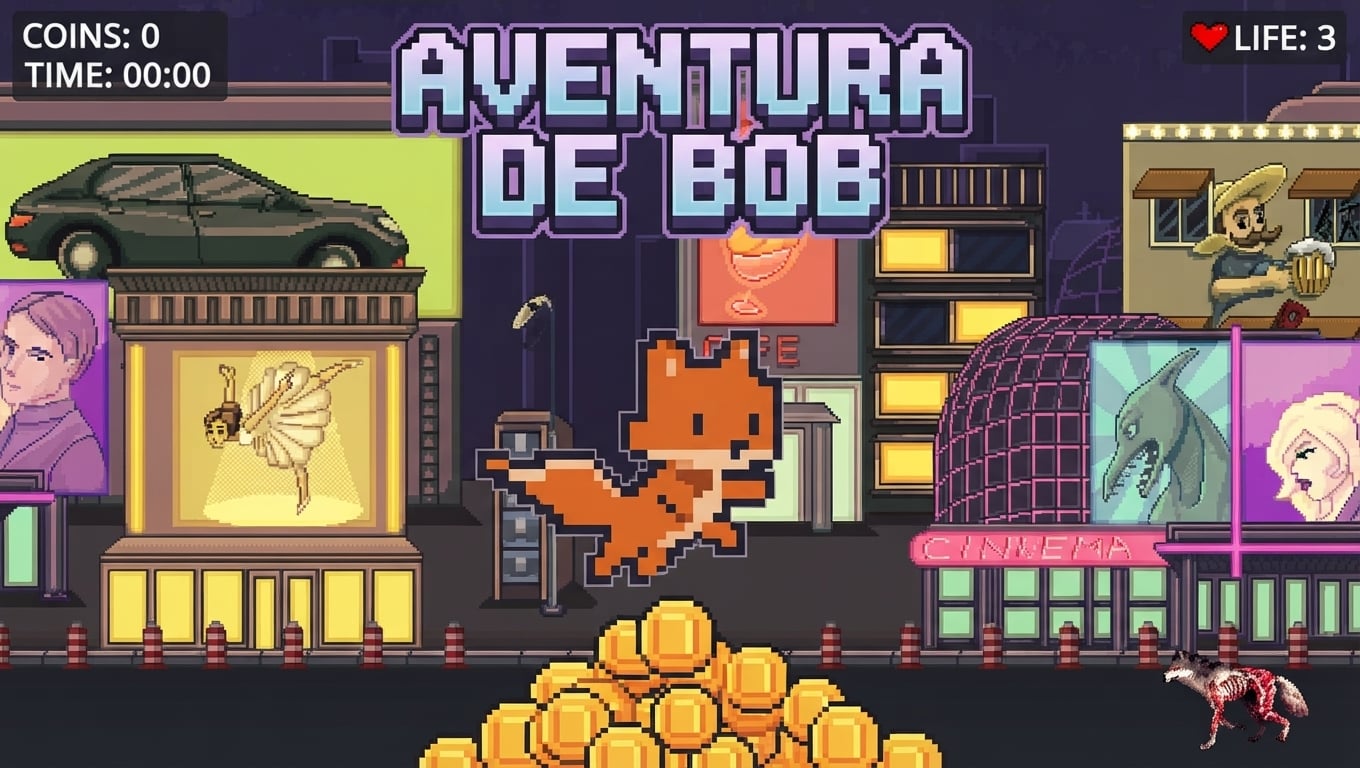 Juego 2D de aventura de un gato